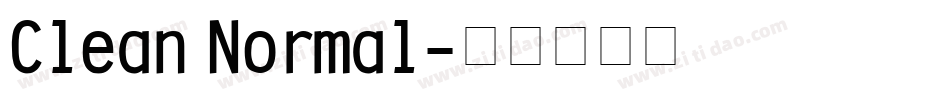 Clean Normal字体转换